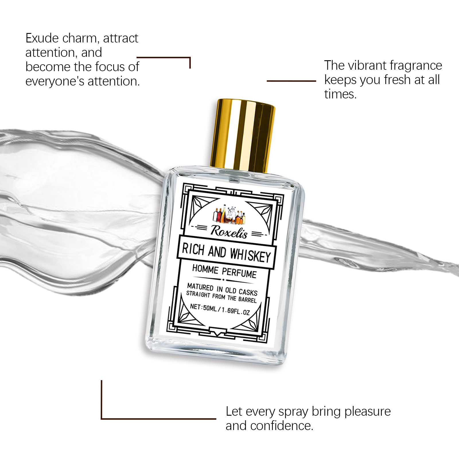 Roxelis 50ml Charm Whisky Men' - огляд і ціна Perfume For Fragrance